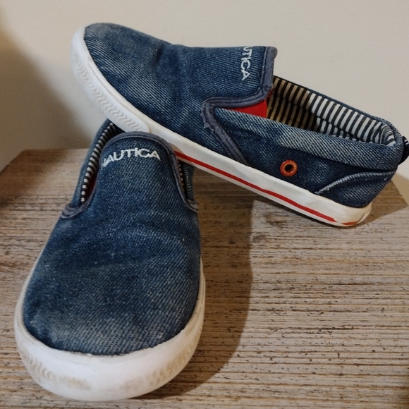Nautica Other - Nautica Denim Canvas Boys Shoes Size 12